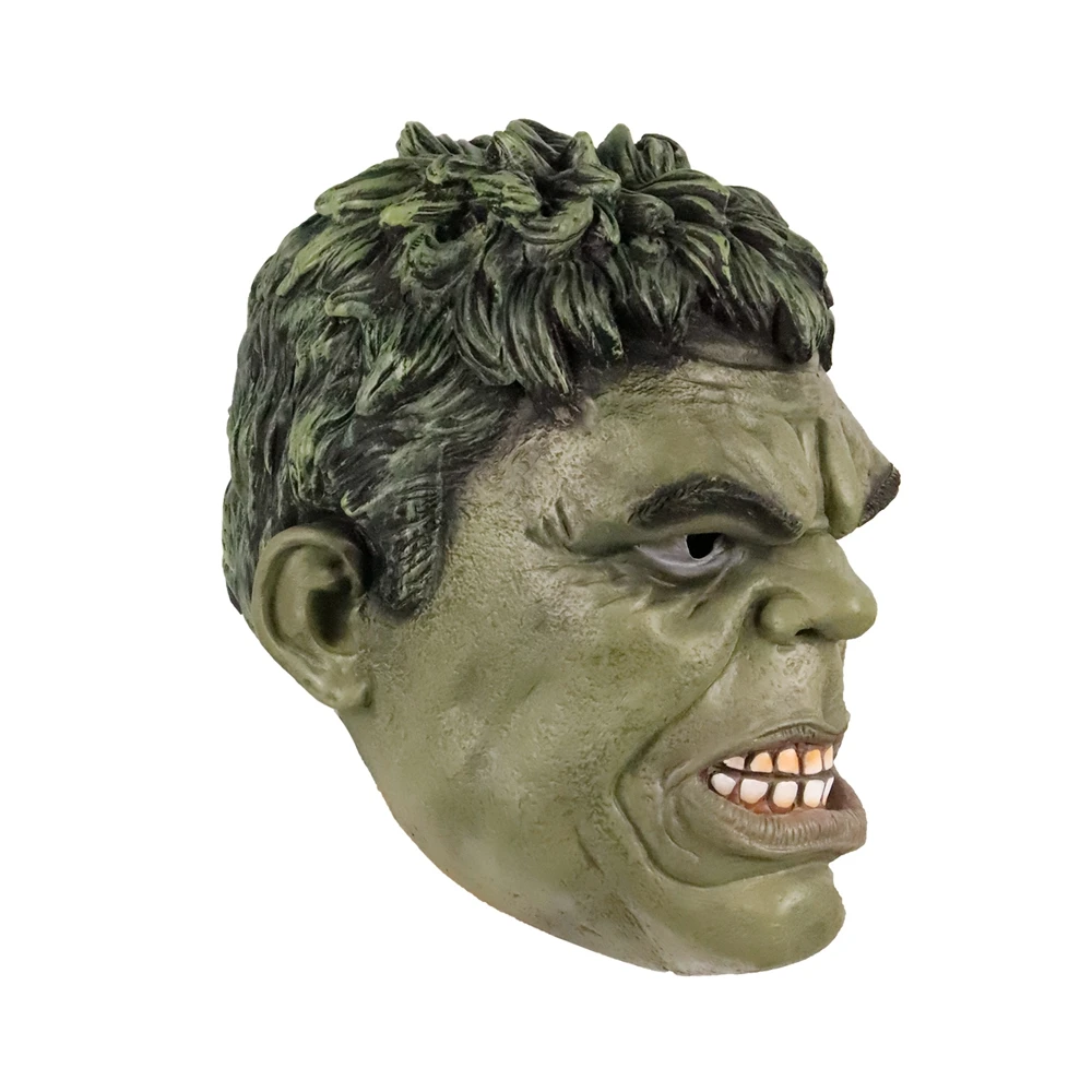 Maschera per casco in lattice feste di Halloween per cosplay colore: Verde  Hulk lencicol Abbigliamento specifico Abbigliamento