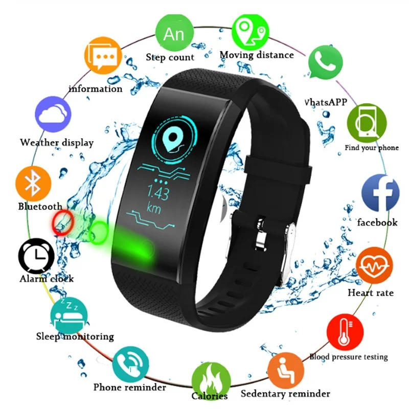 Waterproof 3D Heart Rate BMP Pulse Monitor Calorie Counter Sport Fitness Watches Fitness