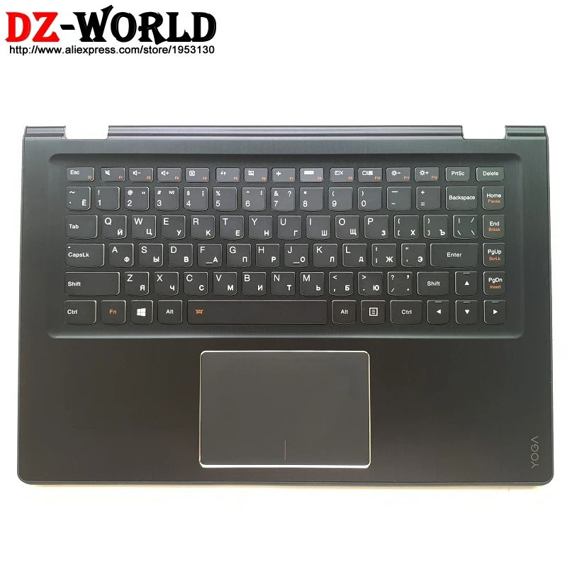  Palmrest Upper Case With Russian Backlit Keyboard Touchpad for Lenovo Yoga 3 14 Yoga 3-1470 Yoga 70