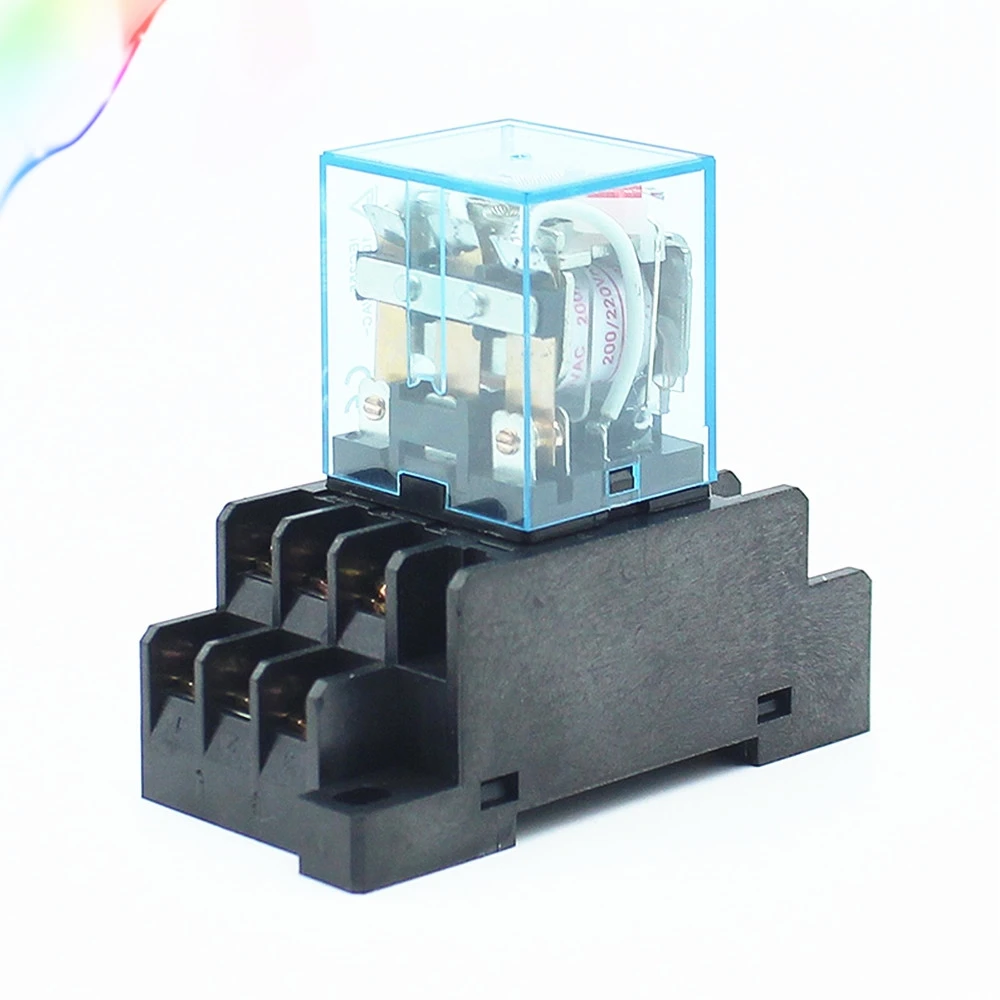 HH63P LY3 LY3NJ JQX-13F реле DC12V/DC24V/AC110V/AC220V 10A 11PIN Серебряный токоподводящий dpdt