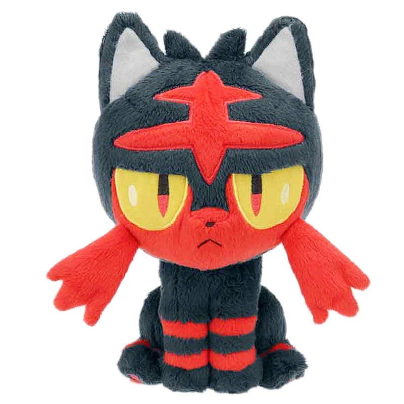 Серия эволюции аниме Litten Torracat Incineroar Мягкие плюшевые игрушки pkm куклы игрушки для детей рождественские подарки для детей