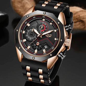 

2020 New Military Watch Sports Mens Watches LIGE Top Brand Luxury Clock Waterproof Quartz Silicone Watch Men Relogio Masculino