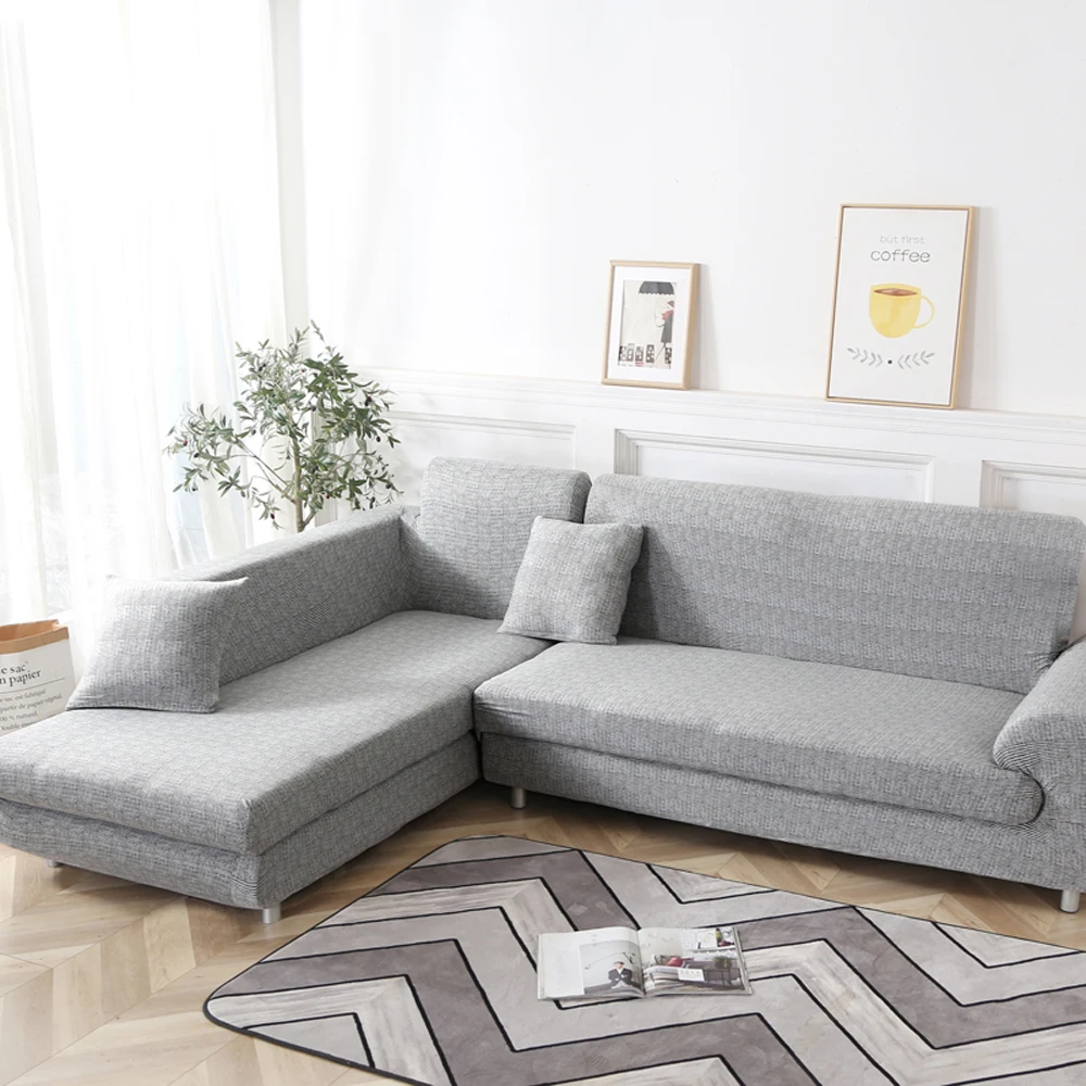 Эластичные Угловые чехлы для диванов для гостиной эластичные чехлы из спандекса универсальные чехлы для дивана эластичные диванные полотенца все включено