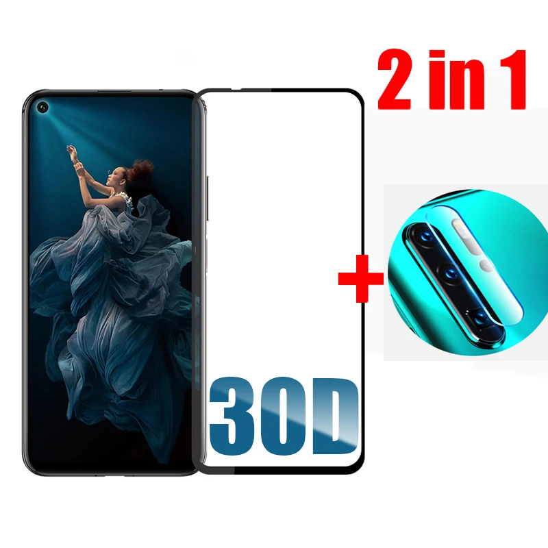 2 в 1 защита объектива камеры стекло для huawei honor 20 10 lite10i pro Защита экрана легкое