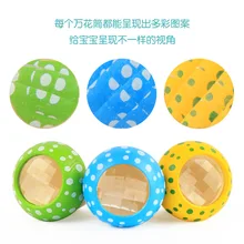 Детский образовательный калейдоскоп, обучающая игрушка из дерева, четыре цвета, калейдоскоп для моделирования грибов