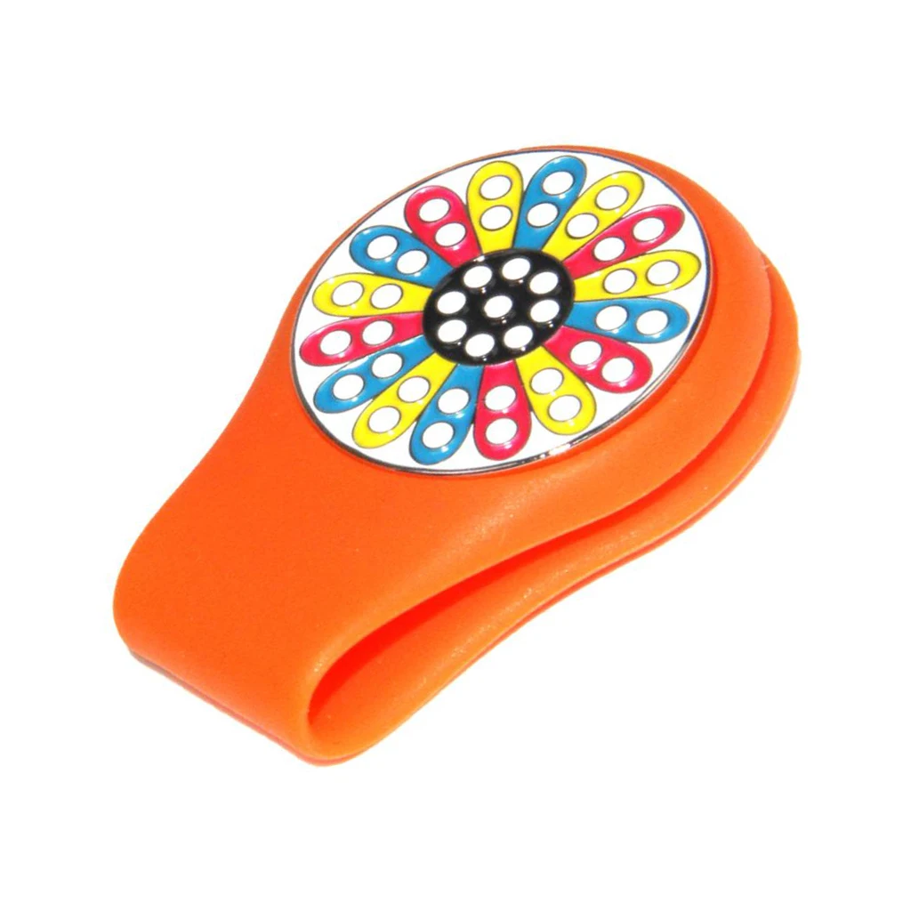 Magnetic Golf Hat Clip Golf Marker with Detachable Cute Pattern Plate Golf Accessories Golf Putting Alignment Tool