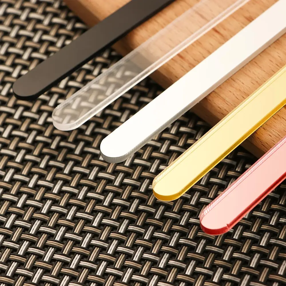10pcs Acrylic Ice Cream Sticks Popsicle Stick Kids DIY Ice Cream Sticks Crafts Popsicle Stick Mould 11.3x1cm