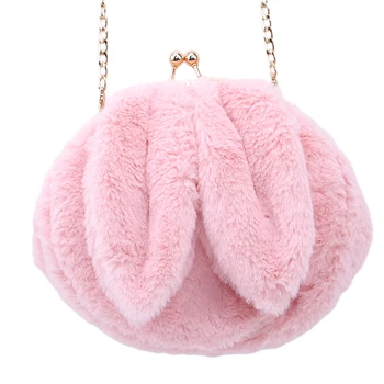 

2019 Women Handbag Clutch Bag Rabbit Ear Women Shoulder Bags Solid Cotton Fabric Crossbody Bags bolso mujer 5 Colors