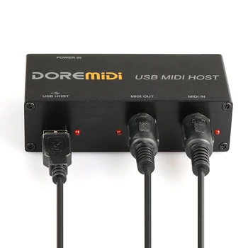 UMH-10 USB MIDI 호스트 박스, MIDI 키보드 피아노 키보드 악기 케이블용, 16 채널 MIDI 인터페이스, 5 핀 인터페이스