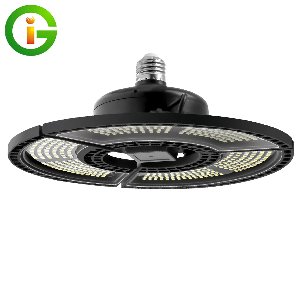 

Deformation Adjustable Angle UFO Led Light Super Bright High Bay Light E27 60W 80W 100W Industrial Lighting For Garage Workshop