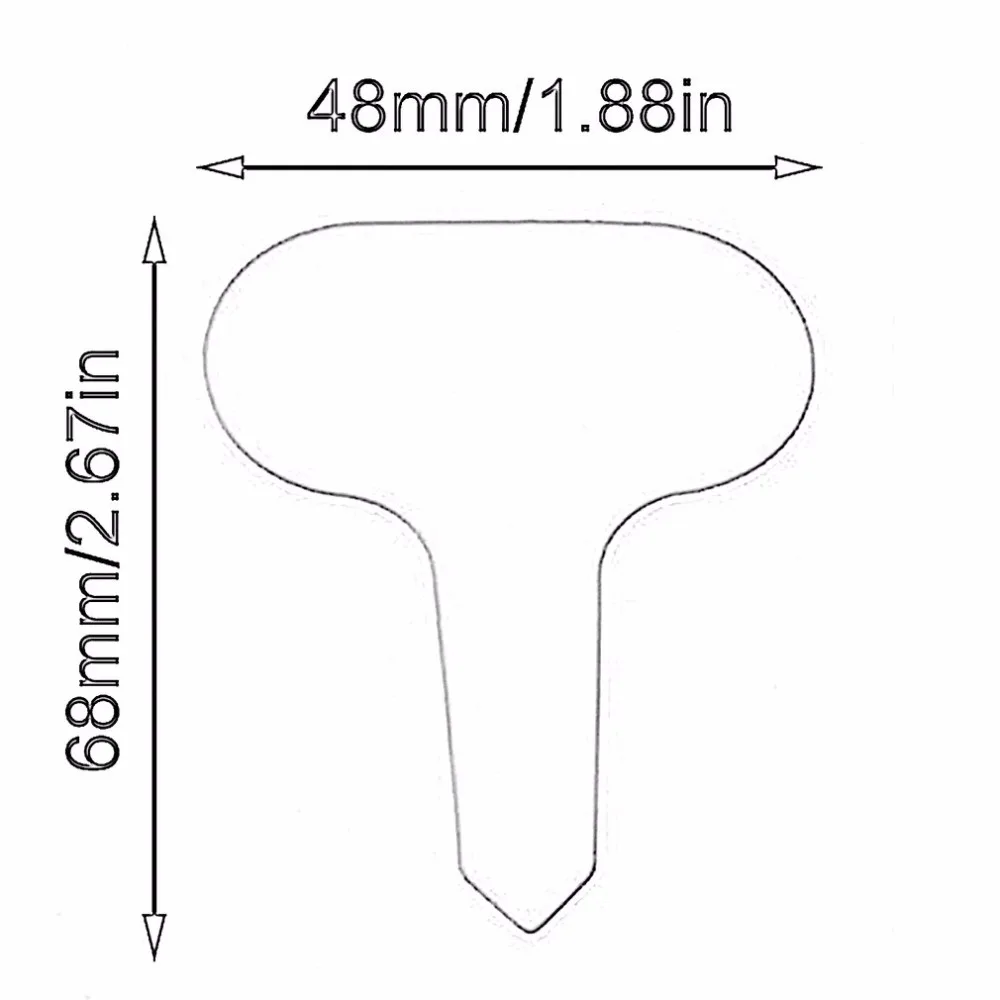 100 шт Пластиковые Т-образные садовые бирки, украшения для растений, цветочные этикетки, детские толстые бирки, маркеры для растений, украшения сада