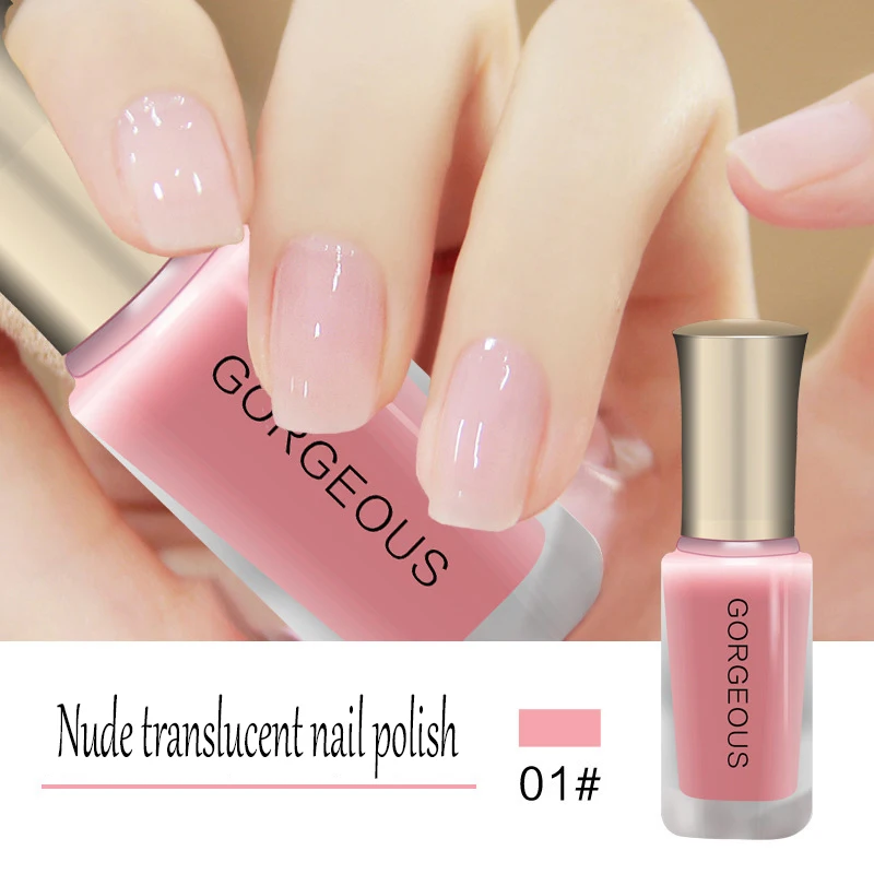 

New Nail Polish Candy Nude Color Jelly Color Quick-drying Translucent Jelly Nail Polish 10ML Environmental Protection Lasting Un