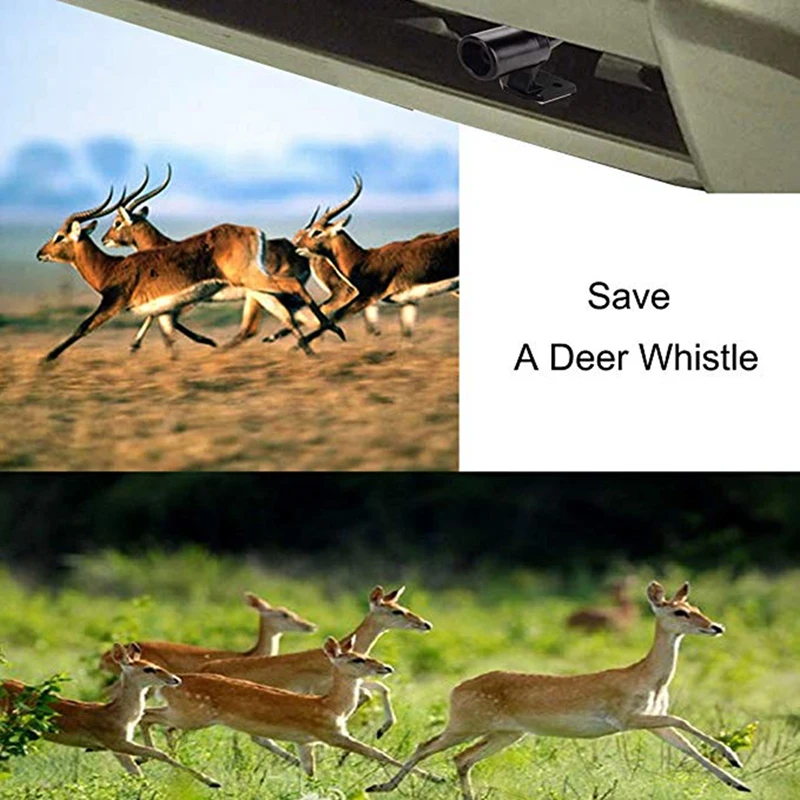 NEW-Deer Alert For Vehicles Avoids Deer Collisions Car Deer Warning Black Ultrasonic Wildlife Warning For Auto Motorcycle Truck - Famidy.com