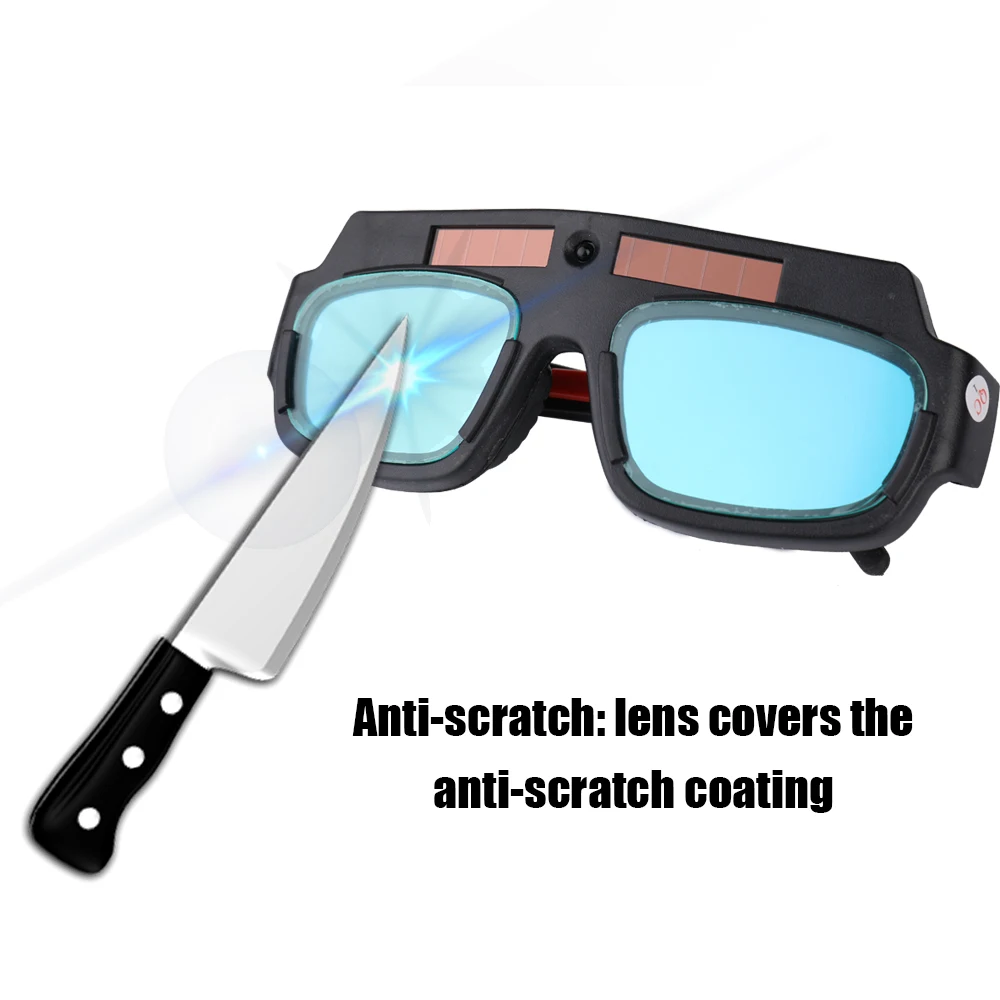 

Hot Solar Energy Auto Darkening Welding Safety Goggles Anti UV Weld Professional Glasses Protect Eyes