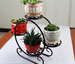 Support à fleurs en fer de Style européen, multicouches, rebord de fenêtre charnu, emballé, bureau, petits ornements, plante verte spéciale 