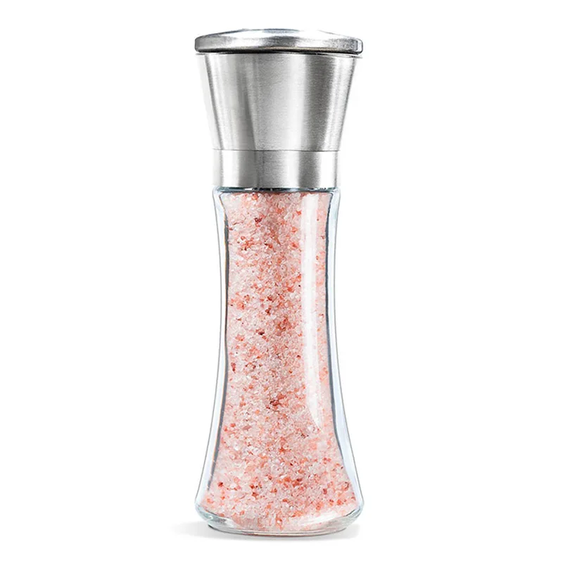 

Hot Sale Stainless Steel Pepper and salt mill grinder set (2PS pepper mills)