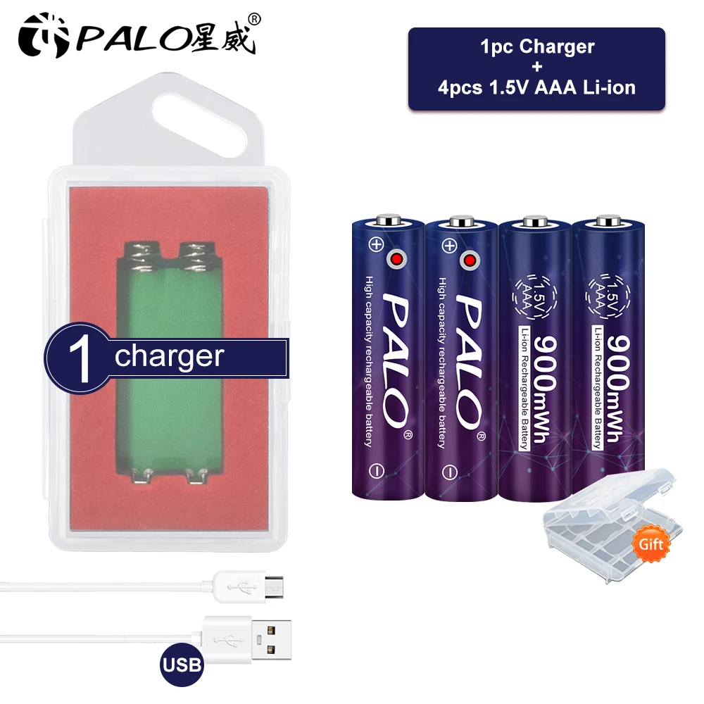 

2020 Brand 1.5V AAA rechargeable battery 900mwh AAA 1.5V New lithium Rechargeable batery for led light toy mp3