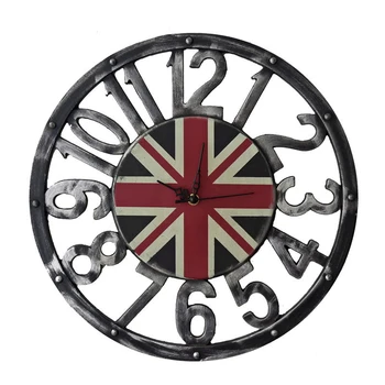 

Retro Nordic Creative Mute Modern Design Wall Clock Silent Clocks for Home Kitchen Living Room Decor Battery Operated