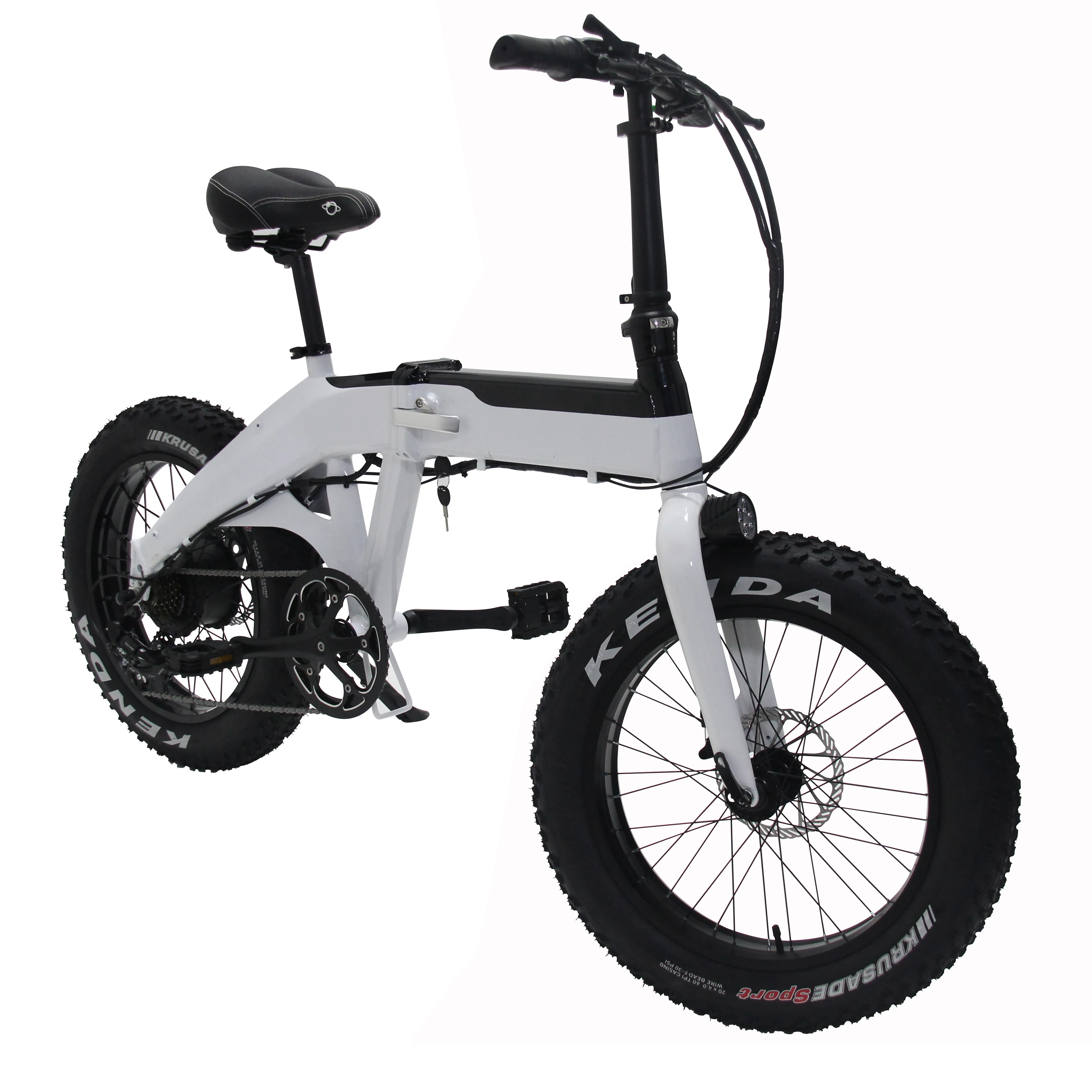 Csc Ebike 48V 500W 20 “4.0 Fat Tire Elektrische Beach Cruiser Fiets Sneeuw  Mountain Folding 48V 10.4AH Lithium Batterij – eXsentials