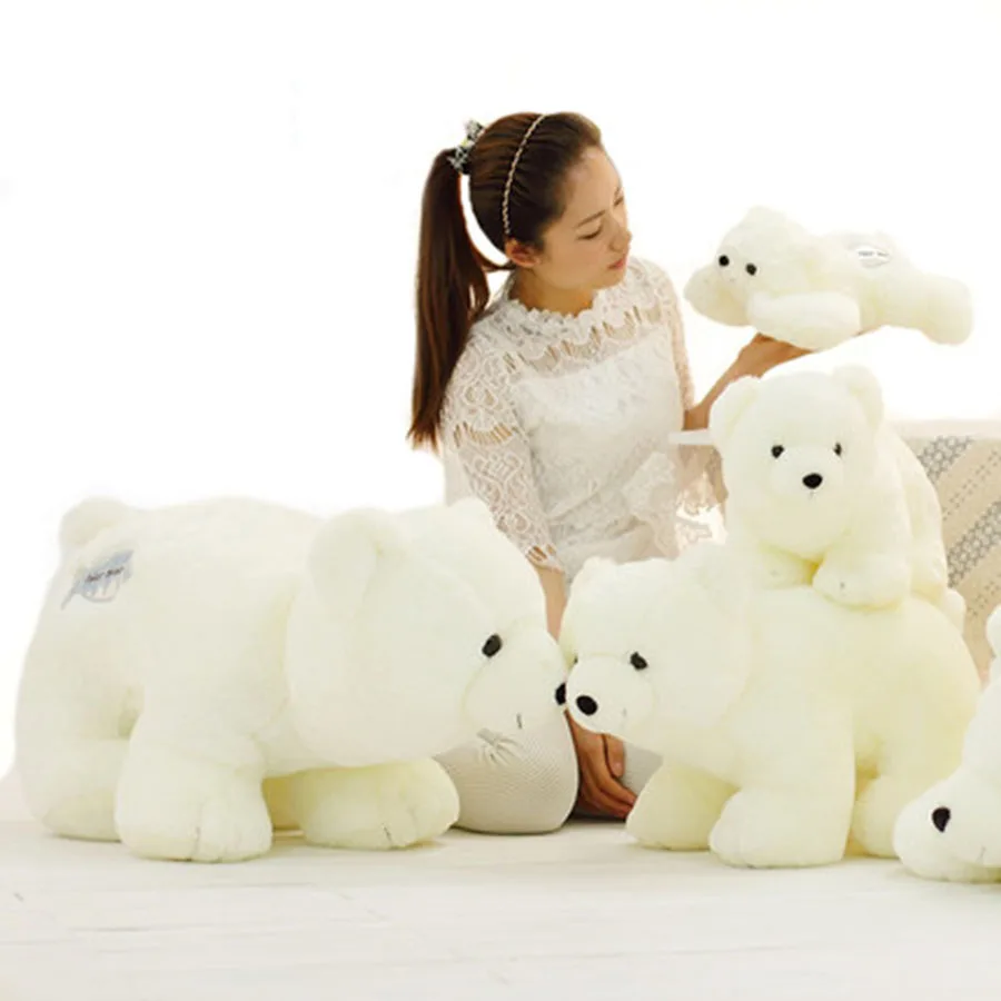 Большой плюшевый Король Лев персонажи игрушки Куклы Kawaii игрушки и медведь мягкие плюшевые/Nano куклы PP хлопок медведь белый CC50MR