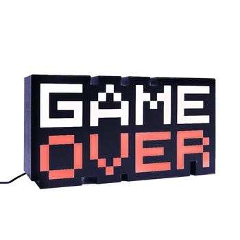 

GAME OVER Sign Voice Control Game Icon Light Acrylic Atmosphere Neon Bar Decor