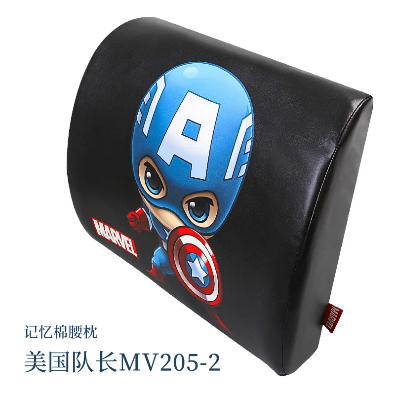 Подушка для автомобиля Marvel Tournure, подушка для поддержки талии, подушка для поддержки поясницы, автомобильная пена памяти, Мультяшные милые автомобильные принадлежности, подушка под поясницу