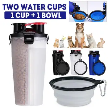

IQ Training Puzzle Toys Puppy Travel Folding Silicone Bowl Portable Dog Cat Drinking Dispenser Prevent Throat Treat Plate
