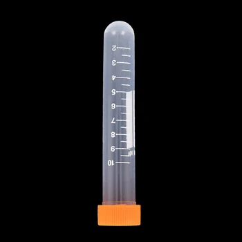 

container Graduation 10ml Centrifuge Tube 2ml 10pcs Volume Plastic Bottles with Round cap Transparent