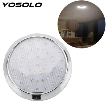 

YOSOLO 46LED Car Dome Roof Ceiling Interior Light 12V White light Car-styling Reading Lamp Car Lighting Accessories