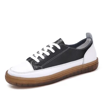 

New Shoes women Sneakers Real Leather flat shoes women platform sneakers High quality white sneakers comfortable womens shoes