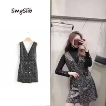 Зимняя твидовая рубашка в английском стиле элегантные винтажные женские вечерние мини-рубашки vestidos de fiesta de noche