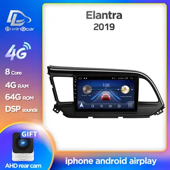 

4G LTE Android 10.0 car gps multimedia video radio player dashboard for Hyundai elantra 2019 years navigation stereo