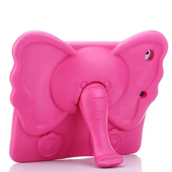 

Tablet Case Elephant Nose Cute 3D Cartoon Handle Stand Kids Safe EVA Shockproof Tablet Cover Case for ipad56 9.7 inch