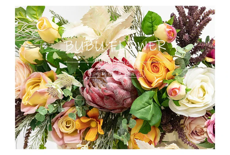 Customized High End Wedding Artificial Flowers Arch Floral Decoration Background Decorative Flower Arrangement Decor Artificial Dried Flowers Aliexpress