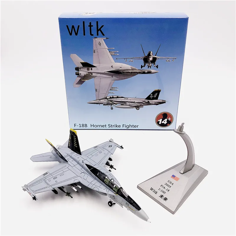 1:100 F/A-18 F F-18 Hornet Strike Fighter реактивный самолет Игрушечная модель самолета