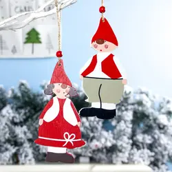 Merry Christmas Новинка деревянная подвеска для мальчиков и девочек Рождественская елка милое Рождественское украшение для рождественнской елки