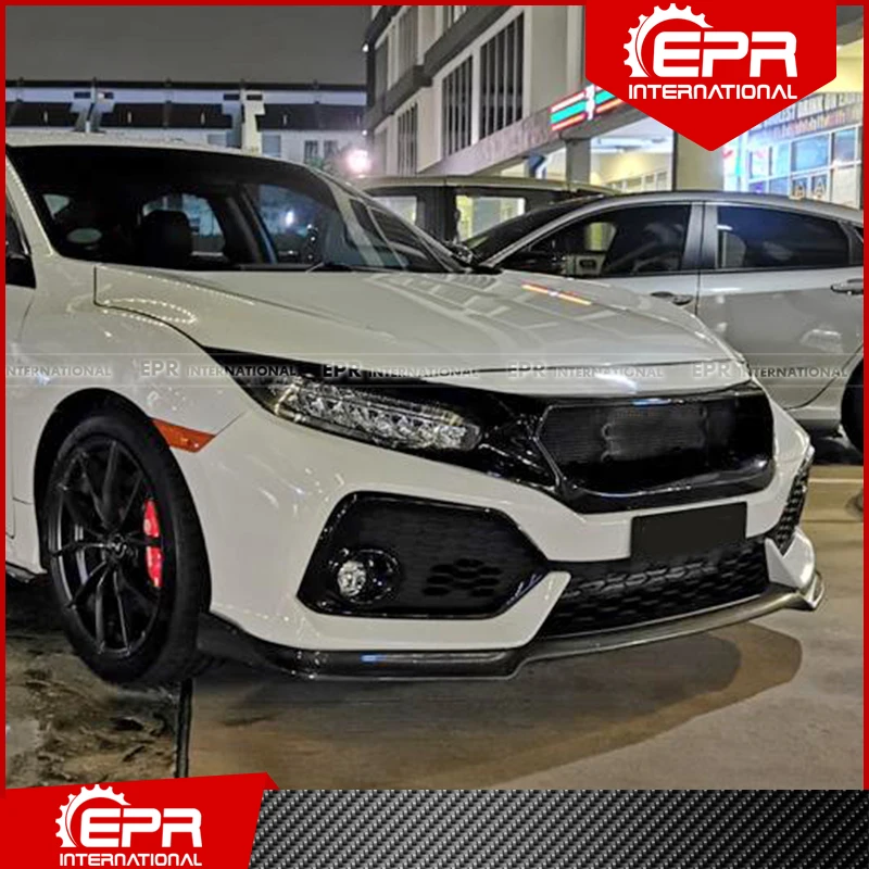 Для Honda Civic 2017 + Тип R FK8 FC1 FK7 JS гоночный стиль стекловолокно передний гриль