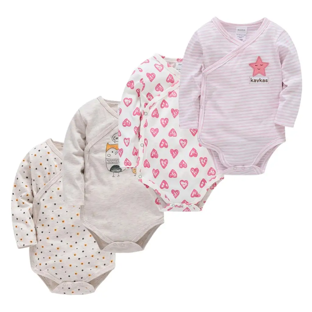 Pijamas De Bebe Cotton 0-12M Baby Sleepwear Kids Boy Girls Pajamas Warm Boys Girls Children Clothes Roupas Bebe Fille 2 3 4PCS