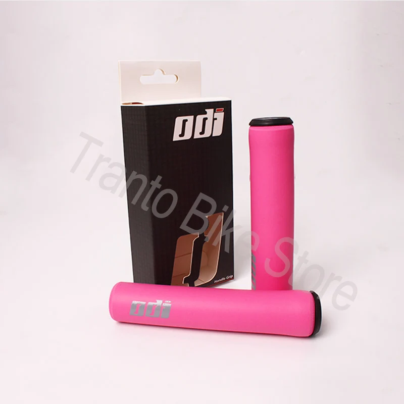 Pink 1 Pair 1 пара ODI MTB велосипед Силиконовые ручки на руль для велосипеда Анти-занос, удар-поглощающий мягкий горный велосипед ручка Аксессуары для велосипеда - Цвет: Pink 1 Pair