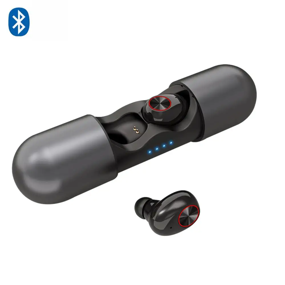

TWS V8 Mini Bluetooth Headset earphone with charging room without delay HD call wireless headset For iPhone xiaomi Huawei BT 5.0
