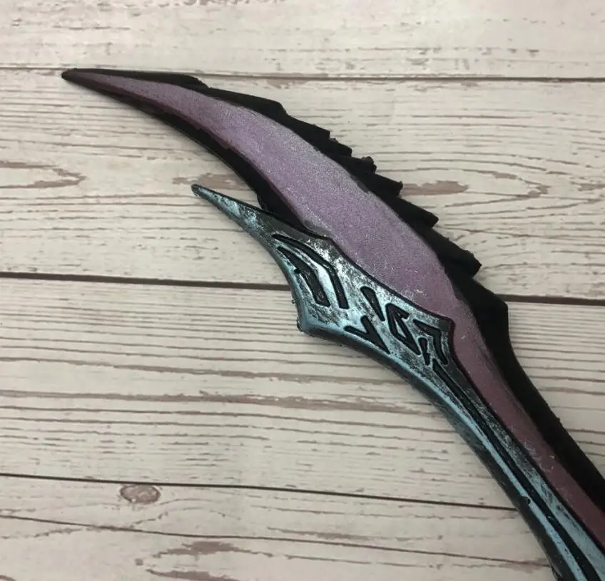 LT 1:1 Косплэй Anti-Mage косой из Vyse эльф оружие Рисунок Модель Хэллоуин Косплэй Опора оружие PU детские актерские 50