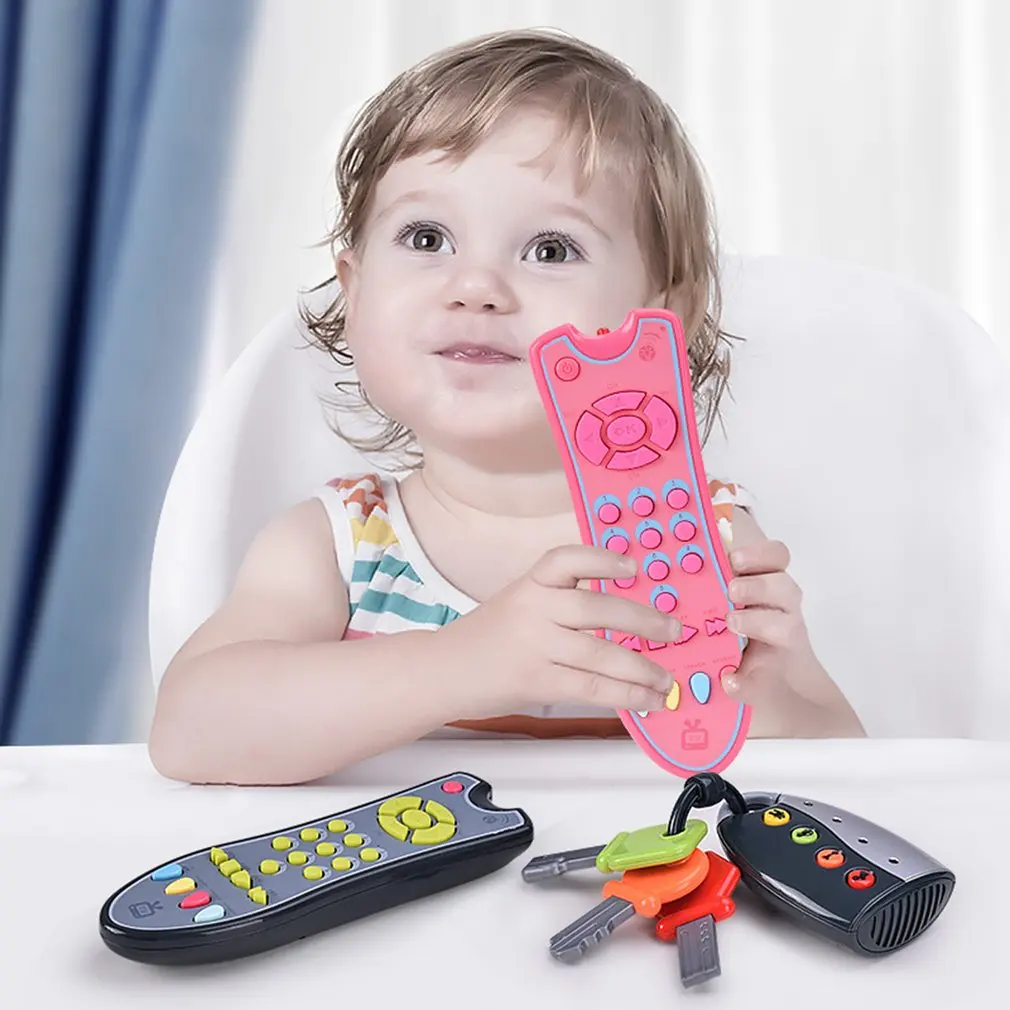 Infant Tv Remote Control Toy Realistic Lights Musical Learning Toddler Toys Developmental Infant Gifts For Baby Toddler Toy
