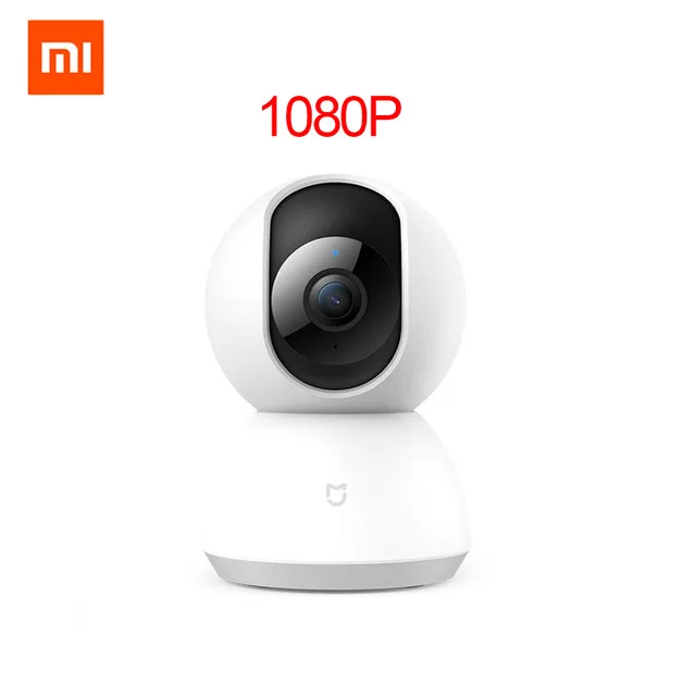 Xiaomi Mijia Cam, умная камера, 1080 P, IP Cam, веб-камера, видеокамера, 360 угол обзора, wifi, беспроводная, ночное видение, AI, улучшенное Обнаружение движения - Цветной: 1080P Camera