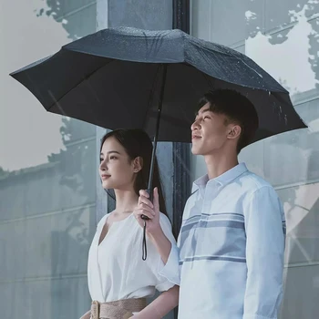 

90Fun 8K Automatic Reverse Folding Umbrella Led Luminous Windproof Wind Resistant Umbrella UPF50 Anti UV From Xiaomi Youpin