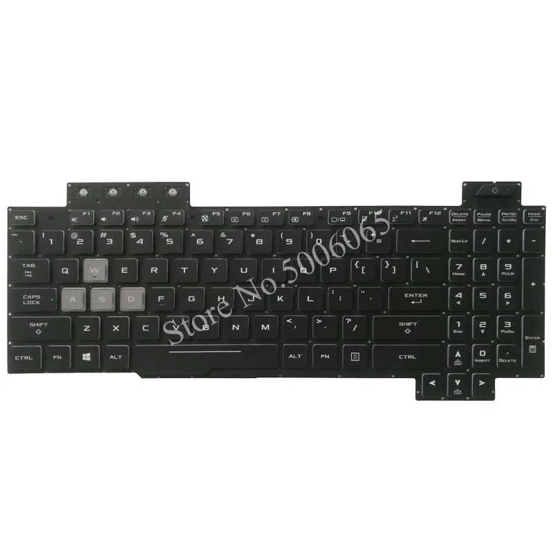 Новая американская, с задней подсветкой Клавиатура для ноутбука Asus TUF Gaming FX505 FX505GD FX505GE FX505GM FX86 клавиатура