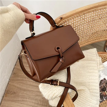 

Small PU Leather Flap Handbags Solid Color Wild Single Shoulder Messenger Bag Women Portable Lightweight Travel Crossbody Bags