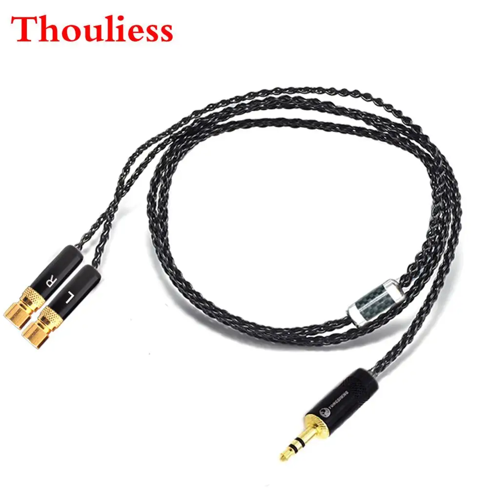 

Thouliess HIFI Black Silver Plated Headphone Replacement Upgrade Cable for HE400 HE5 HE6 HE300 HE560 HE4 HE500 HE6 Headphones