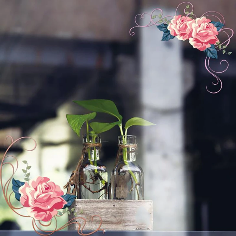 Наклейка на окно стеклянная пленка наклейка стену s Талия винил Быстро сделай сам