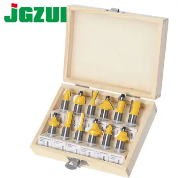 

12pcs 1/2 inch Router Bit Set Trimming Straight Milling Cutter Wood Bits Tungsten Carbide Cutting Woodworking Trimming