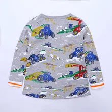 Детская одежда в Корейском стиле; сезон осень; детская футболка с длинными рукавами; Топ для маленьких мальчиков с рисунком; пуловер для маленьких мальчиков